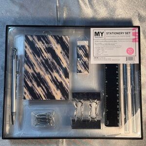 MYTAGALONGS stationery set work office school gift 20 piece kit marbled style